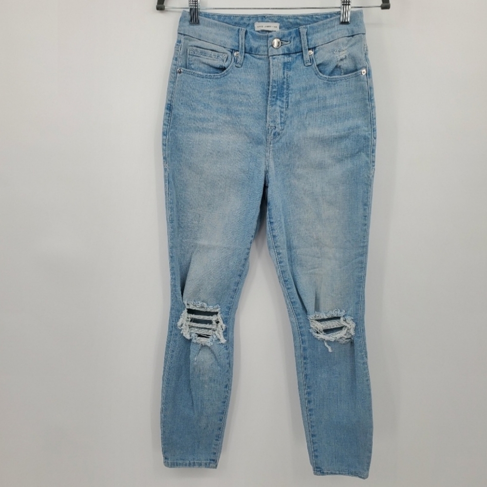 ♤♤ Good American Good Waist Skinny Crop Jeans Size 4/27
